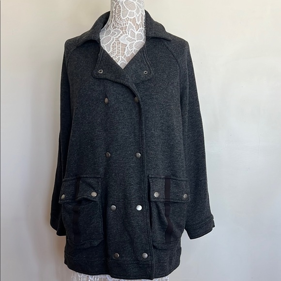 FP Women's Gray Double-Breasted Jacket - Picture 3 of 13